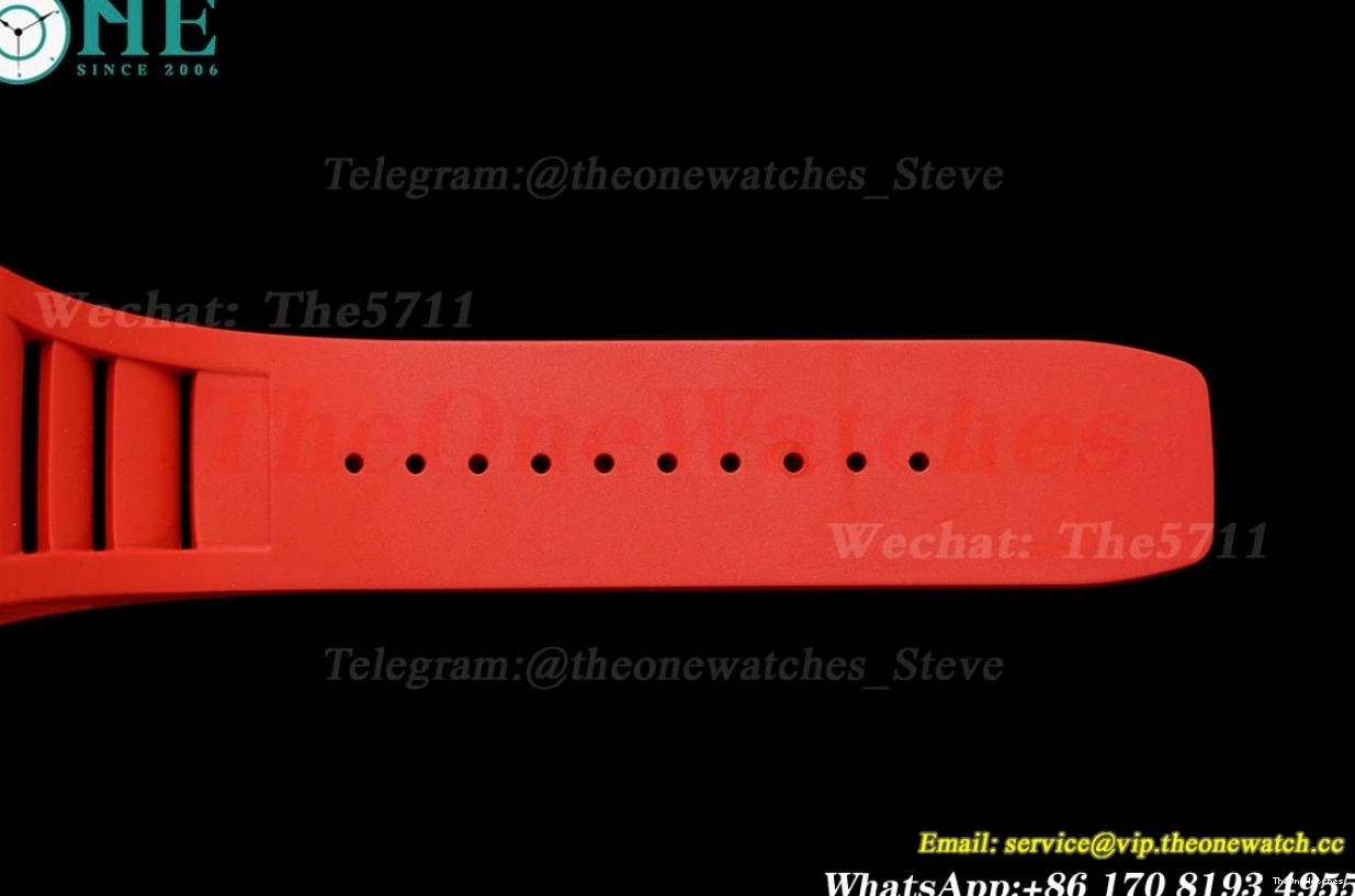 RM055 RU on NTPT Crown Red RMUL2 Clone Super ZF Red Strap Rubber 0406